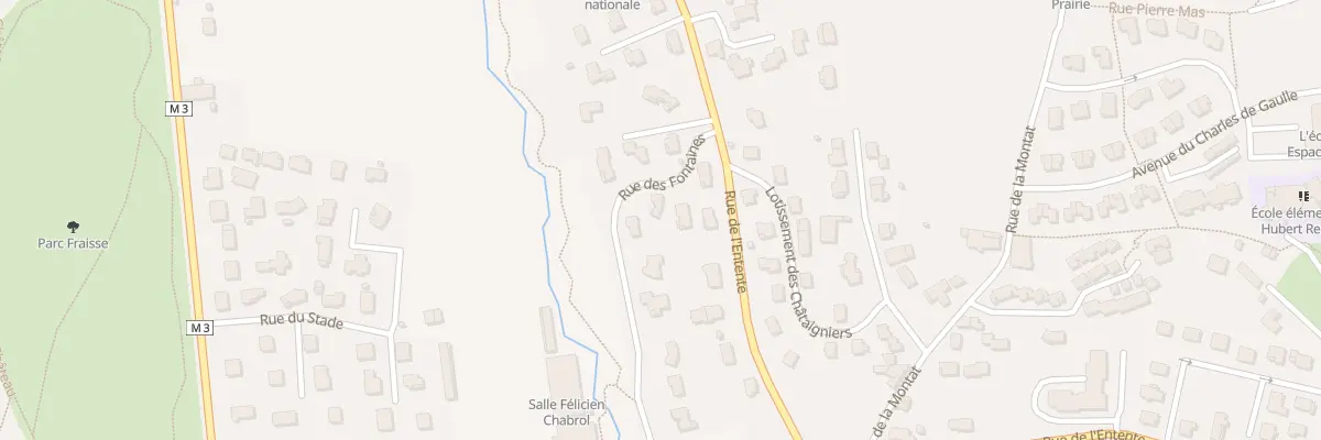 Plan du 7 Rue des Fontaines à Sorbiers