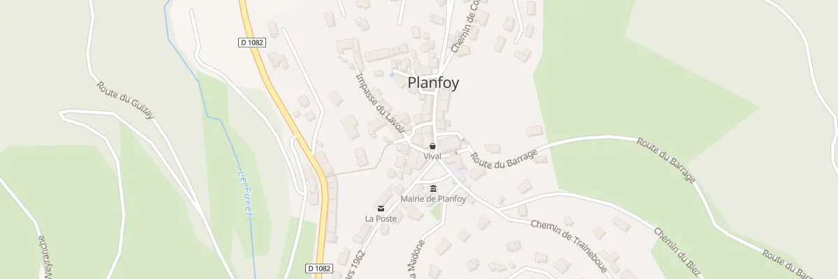 Plan du 18 Pl du Lavoir à Planfoy