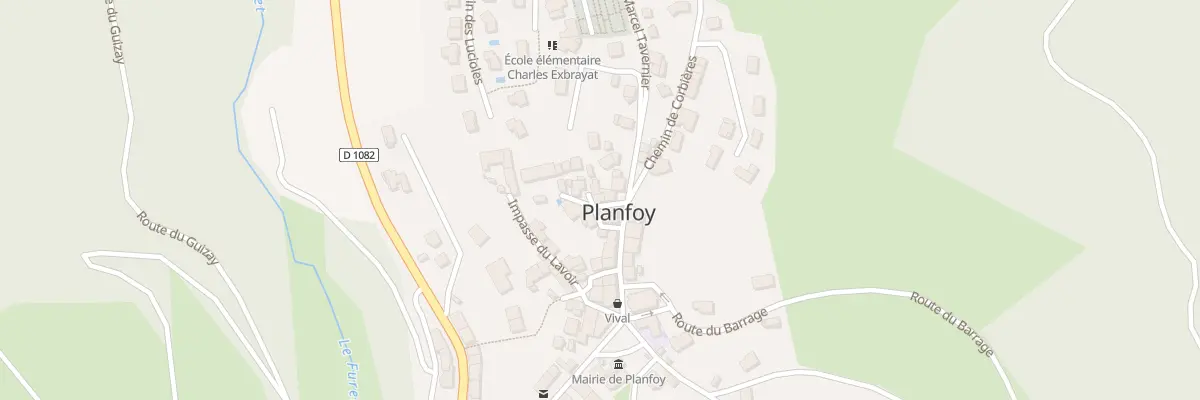 Plan du 14 Rue des Passementiers à Planfoy