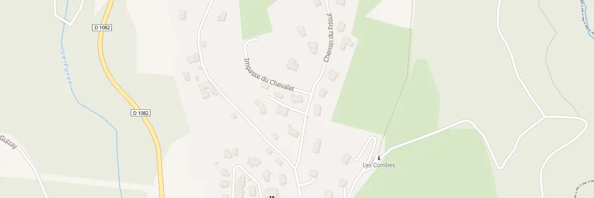 Plan du 26 Che du Frioul à Planfoy