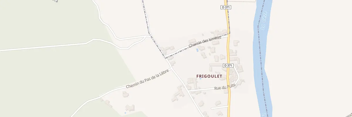 Plan du 5266 Frigoulet à Goudargues