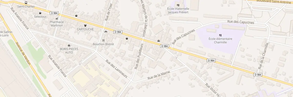 Plan du 86 Rue Maréchal Foch au Creusot