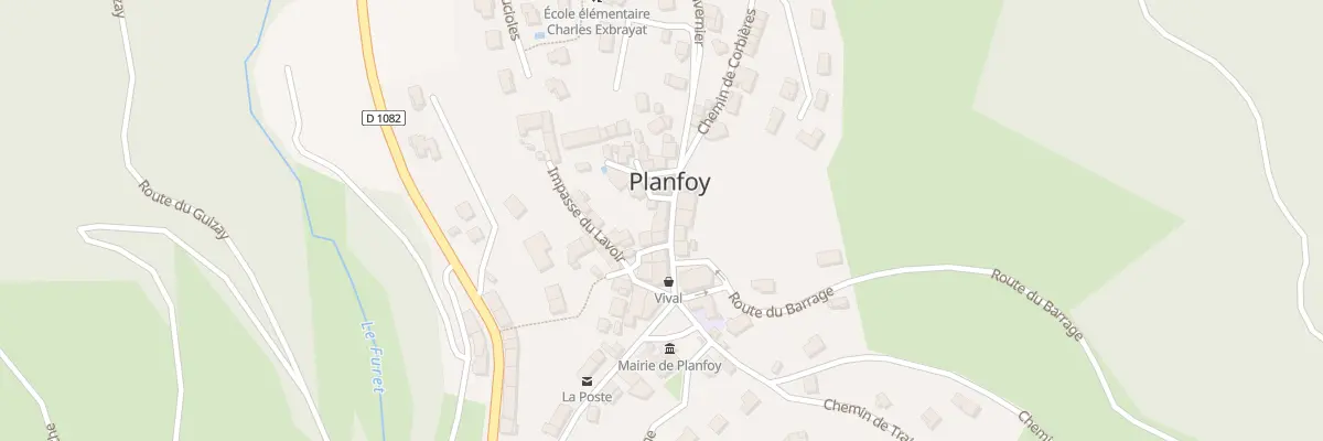 Plan du 57 Rue Clémenceau à Planfoy