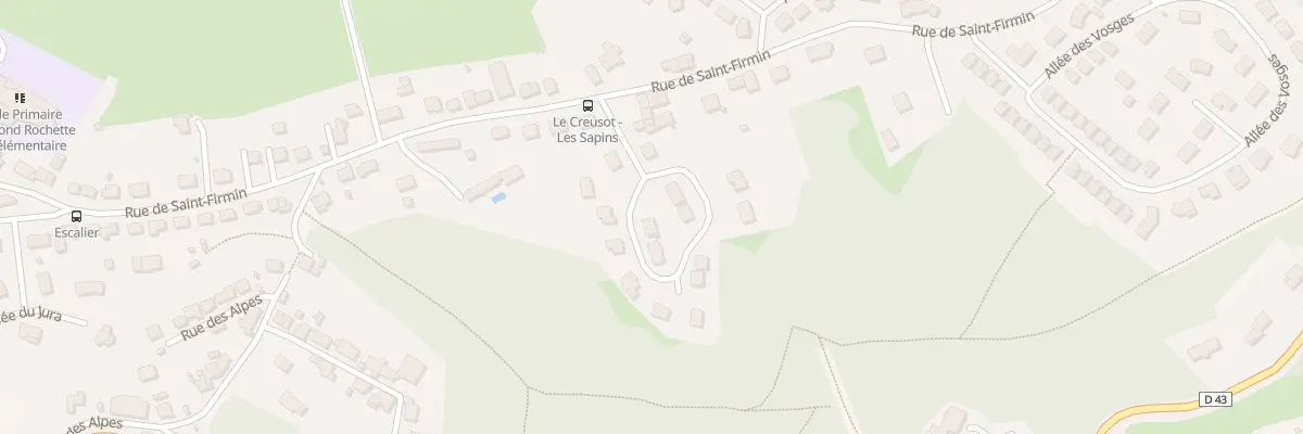 Plan du 58M Rue de Saint-firmin au Creusot