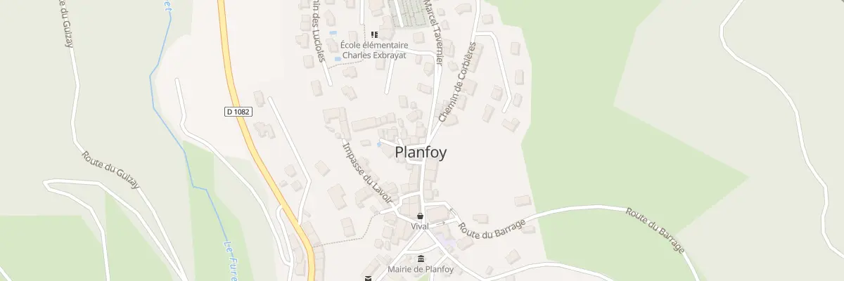 Plan du 5032 Le Bourg à Planfoy