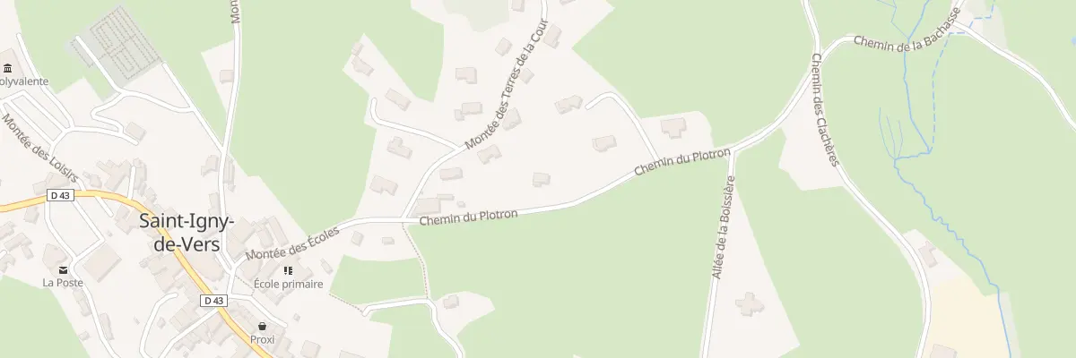 Plan du 171 Che du Plotron à Saint-Igny-de-Vers