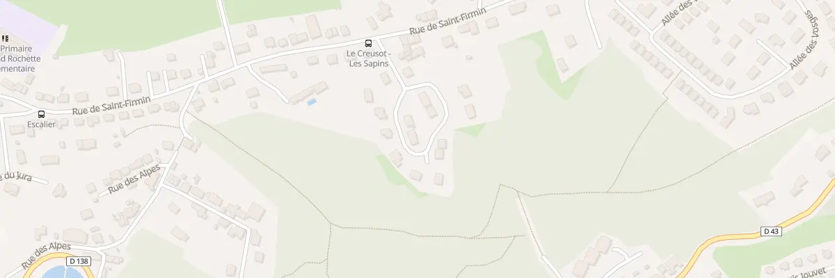 Plan du 58N Rue de Saint-firmin au Creusot