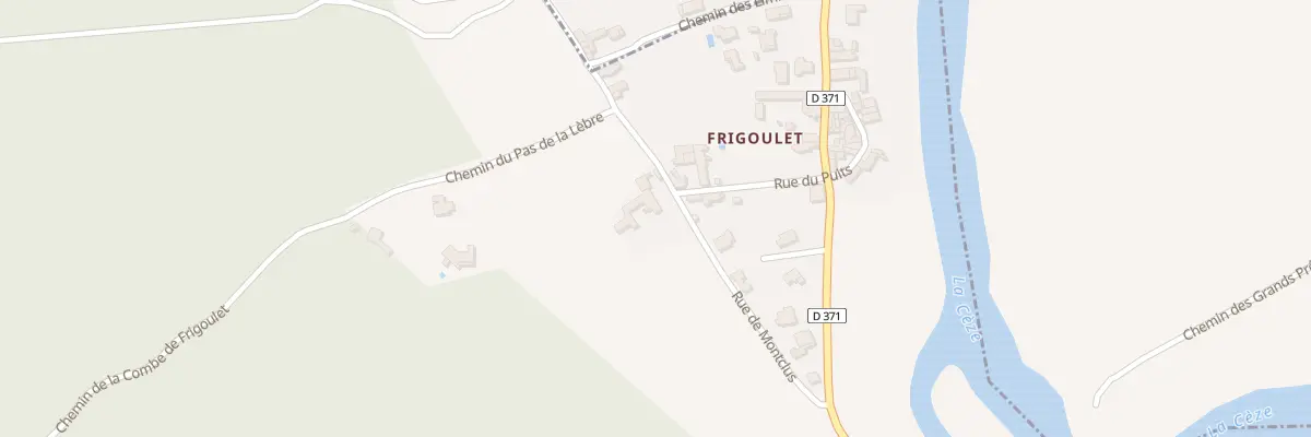 Plan du 5268 Frigoulet à Goudargues
