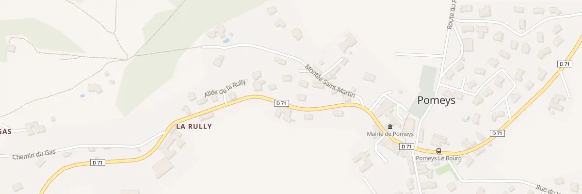 Plan du 5345 La Rully à Pomeys