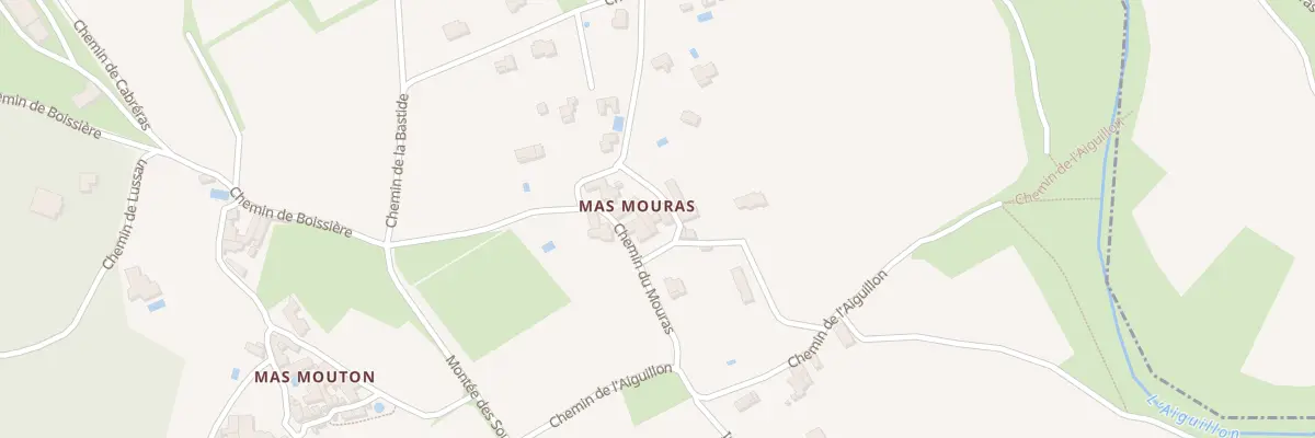 Plan du 197 Che du Mouras à Verfeuil