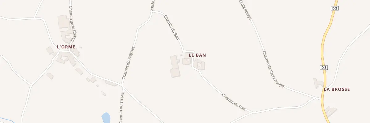 Plan du 391 Che du Ban à Grammond