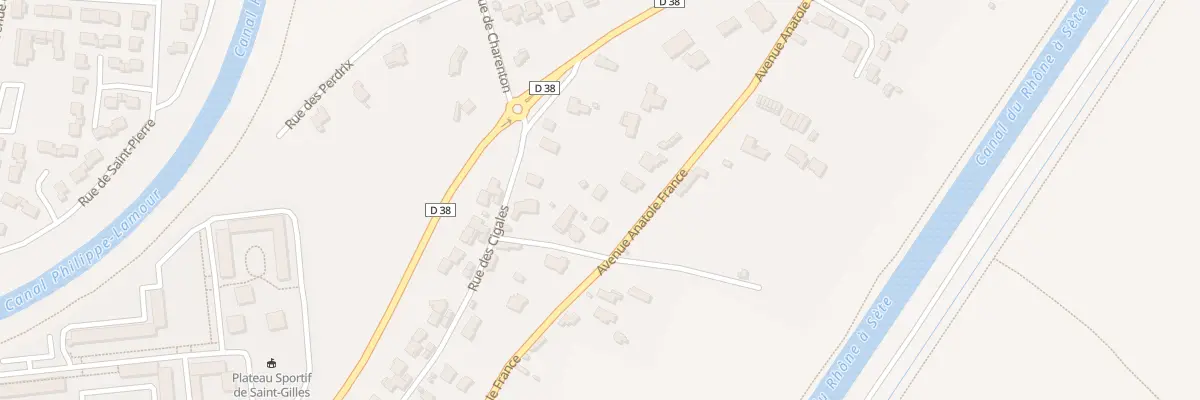 Plan du 485 Rte de Beaucaire à Saint-Gilles