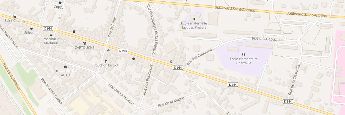 Plan du 97 Rue Maréchal Foch au Creusot