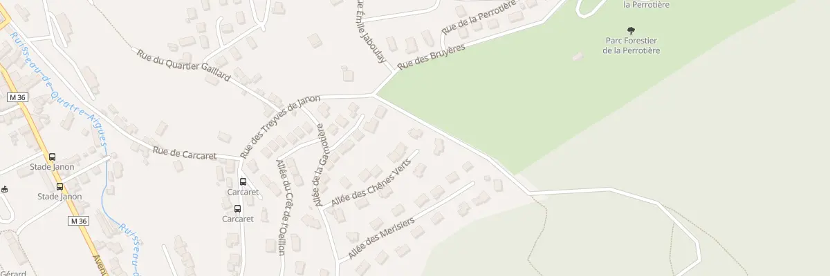 Plan du 13 All des Chênes Verts à Saint-Étienne