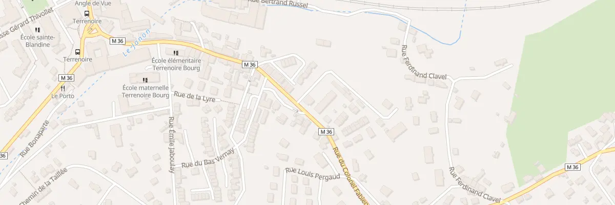 Plan du 33 Rue du Col Fabien à Saint-Étienne