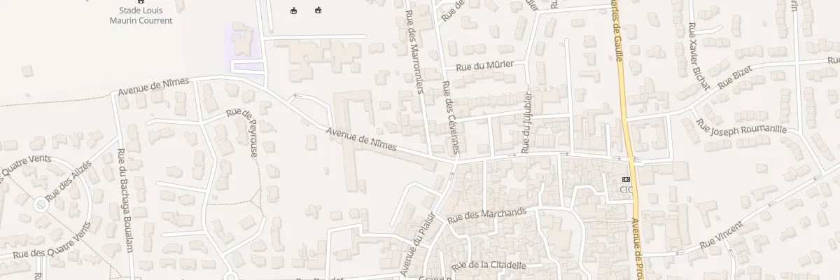 Plan du 8 Av de Nîmes à Marguerittes