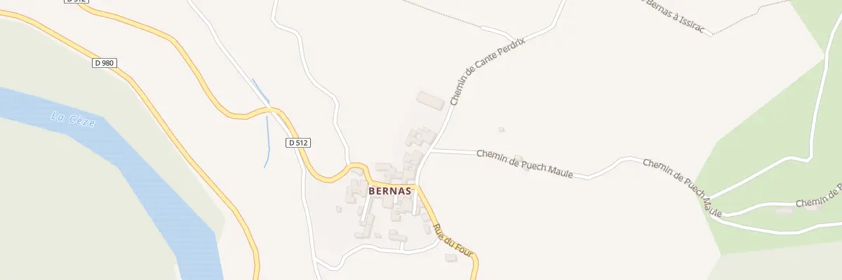 Plan du 5084 Bernas à Montclus