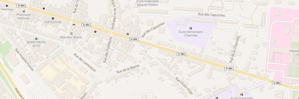 Plan du 104 Rue Maréchal Foch au Creusot