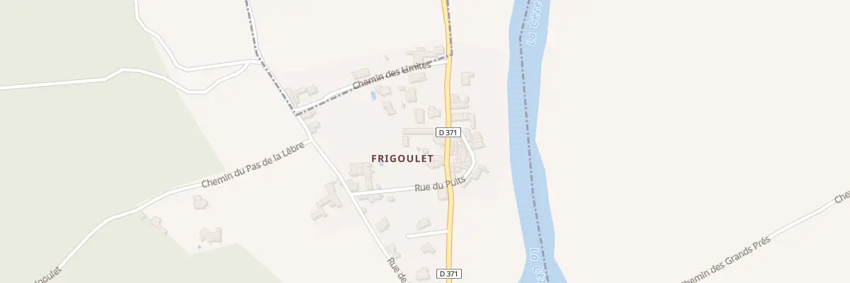 Plan du 5276 Frigoulet à Goudargues
