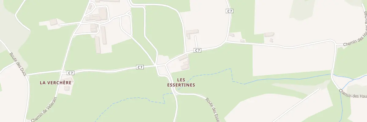 Plan du 1575 Rte des Essertines à Verosvres