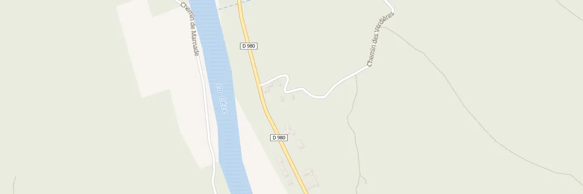 Plan du 90 Che des Verdières à Montclus