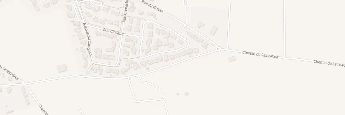 Plan du 25 Rue Viognier à Rodilhan