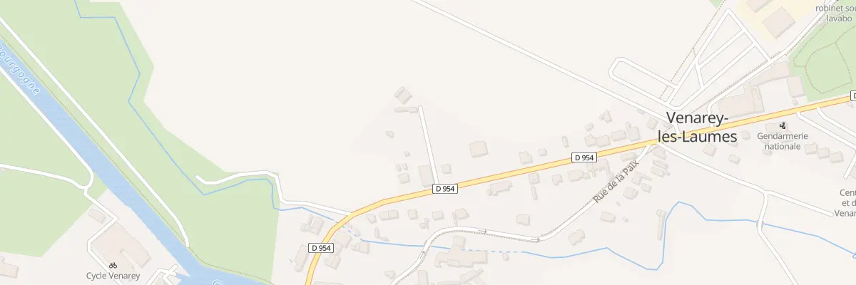 Plan du 34 Av Jean Jaurès à Venarey-les-Laumes
