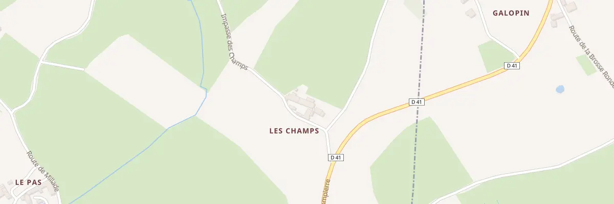 Plan du 110 Imp des Champs à Montmelard