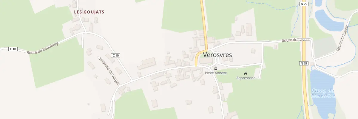 Plan du 40 Rte de Beaubery à Verosvres