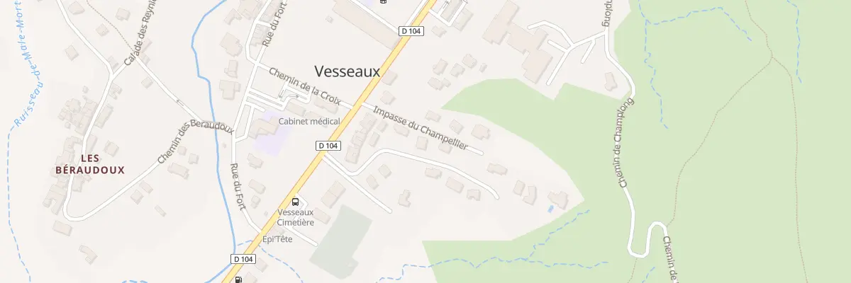 Plan du 97 La Croix de l’Houme à Vesseaux
