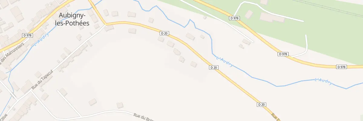 Plan du 5162 Rue du Pont Parmentier à Aubigny-les-Pothées