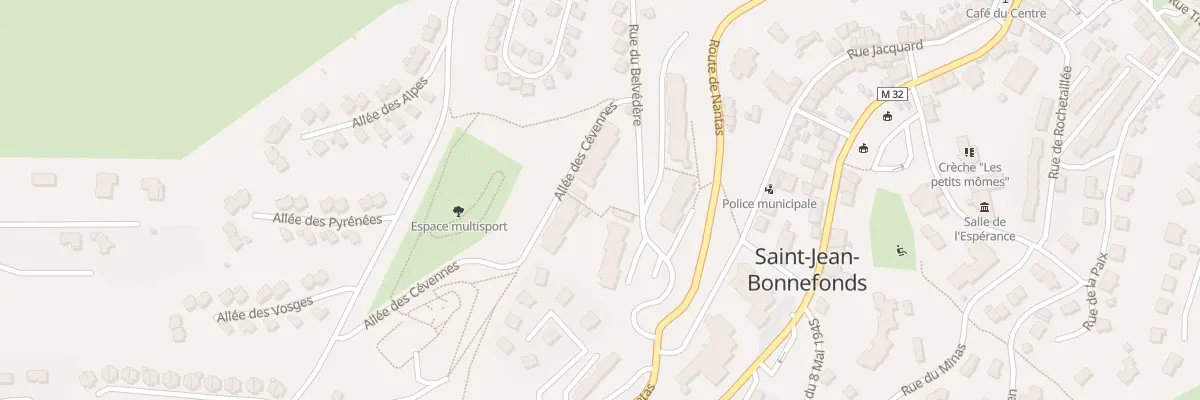 Plan du 1 All des Cévennes à Saint-Jean-Bonnefonds