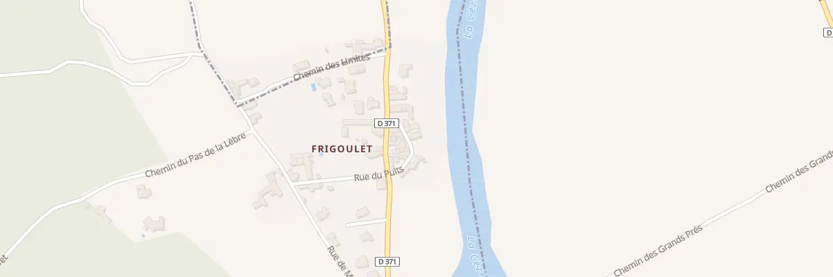 Plan du 5507 Frigoulet à Goudargues