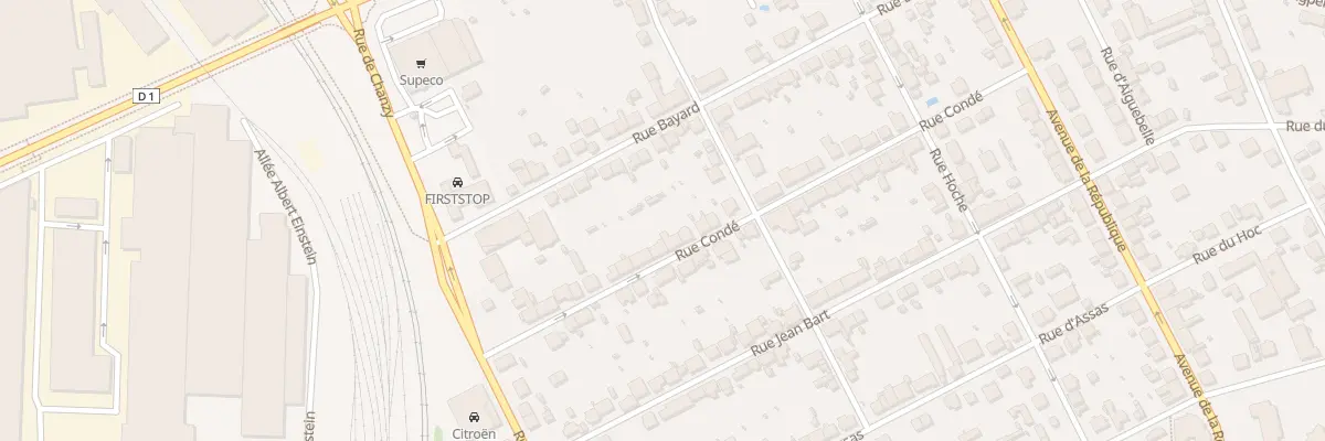 Plan du 23 Rue Condé au Creusot