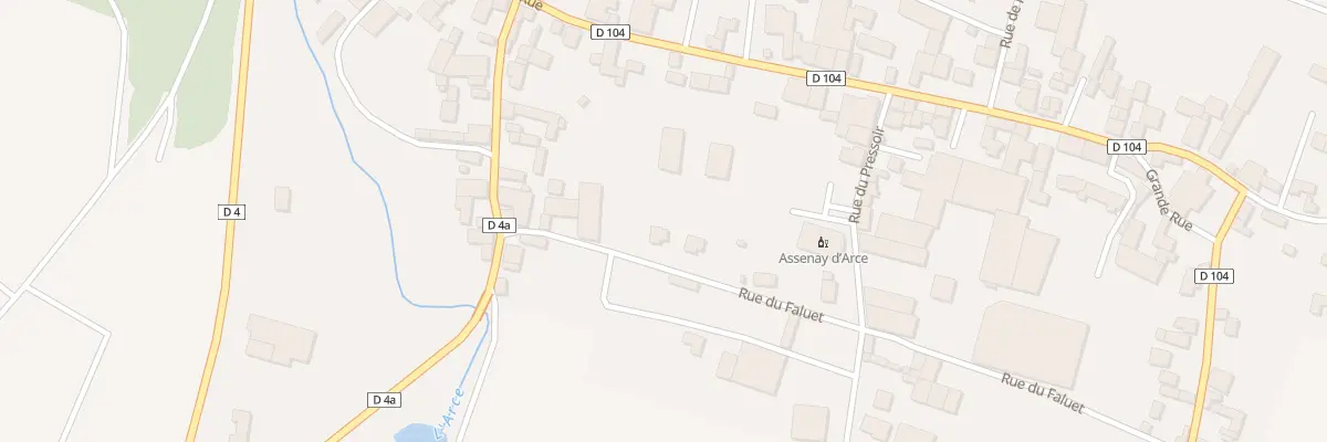 Plan du 12 Rue du Faluet à Ville-sur-Arce