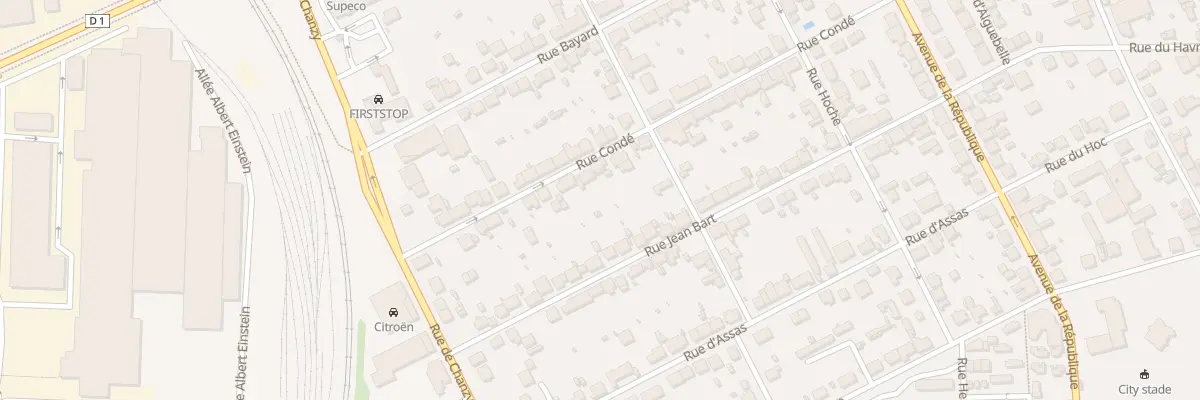 Plan du 20 Rue Condé au Creusot