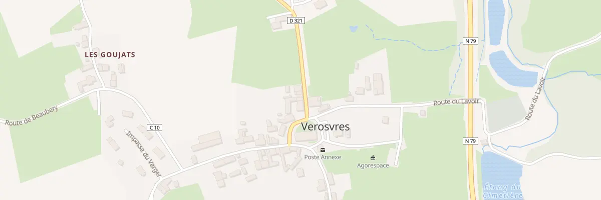 Plan du 5006 Le Bourg à Verosvres