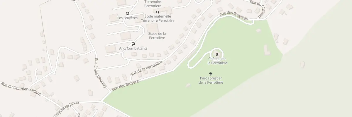 Plan du 25 Rue de la Perrotière à Saint-Étienne