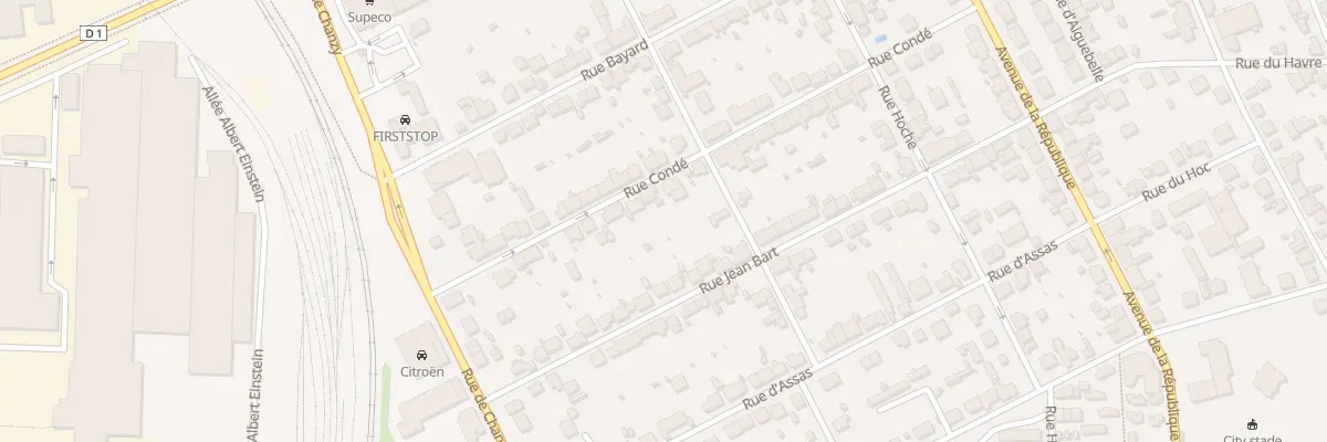 Plan du 22 Rue Condé au Creusot