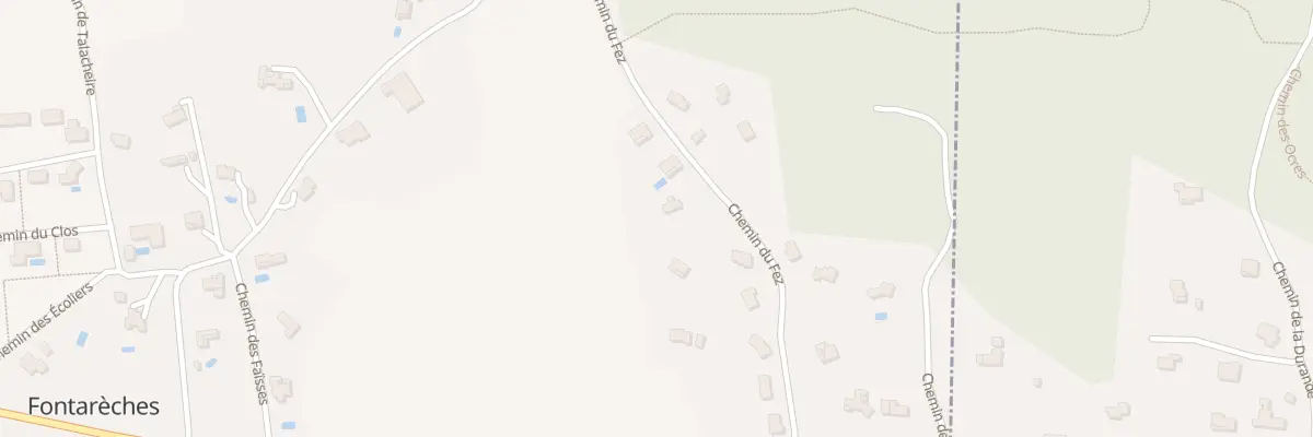 Plan du 5086 Tanneze à Fontarèches