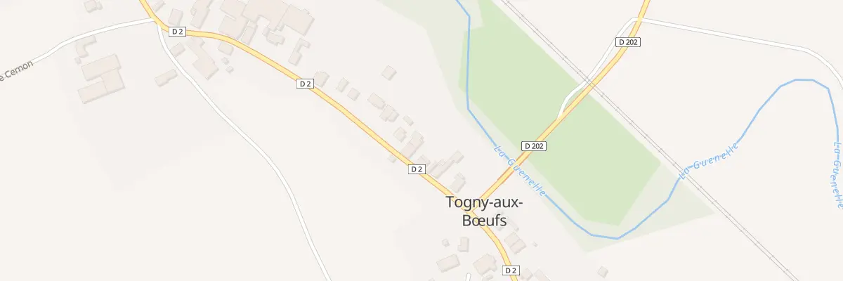 Plan du 54 Rue Principale à Togny-aux-Bœufs