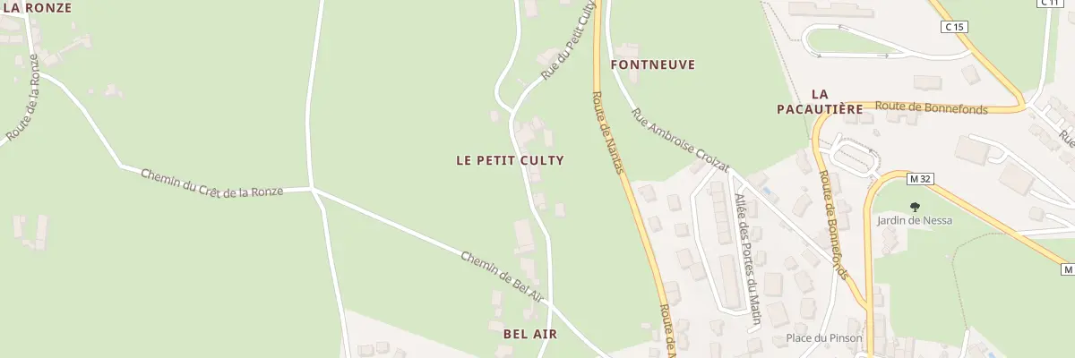Plan du 22 Rue du Petit Culty à Saint-Jean-Bonnefonds