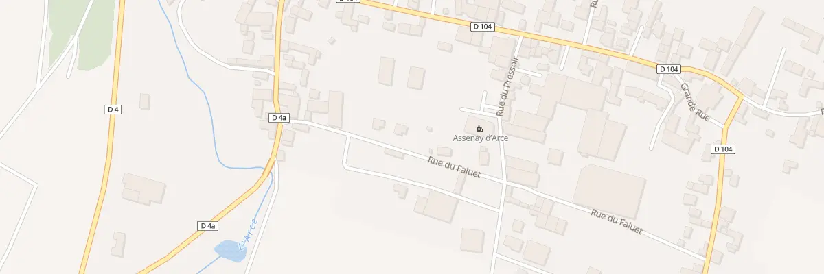 Plan du 10 Rue du Faluet à Ville-sur-Arce