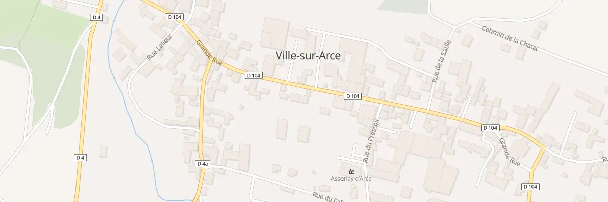 Plan du 33 Gr Grande Rue à Ville-sur-Arce
