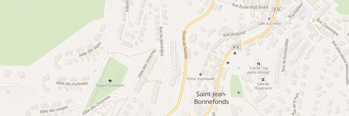 Plan du 2 Rue du Belvedère à Saint-Jean-Bonnefonds