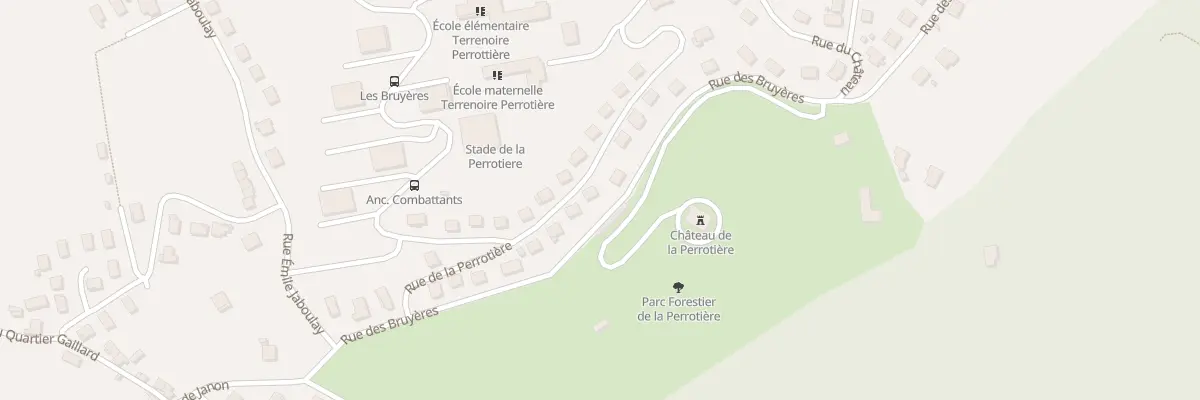 Plan du 21 Rue de la Perrotière à Saint-Étienne