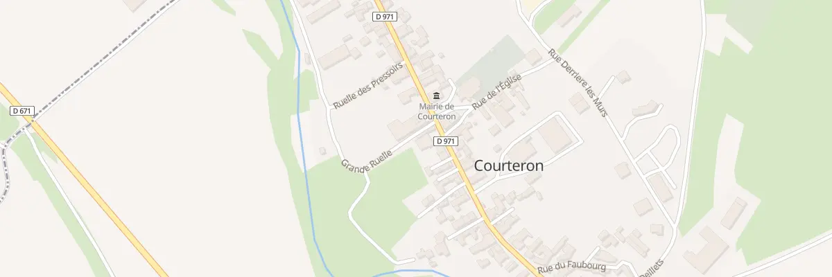 Plan du 9001 Rue Grande Ruelle à Courteron