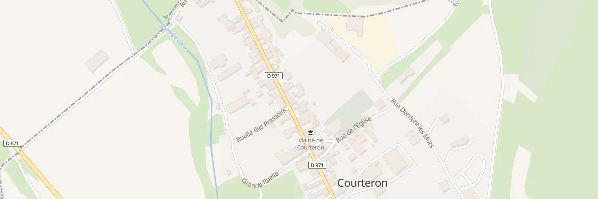 Plan du 25 Grande Rue Cd 971 à Courteron
