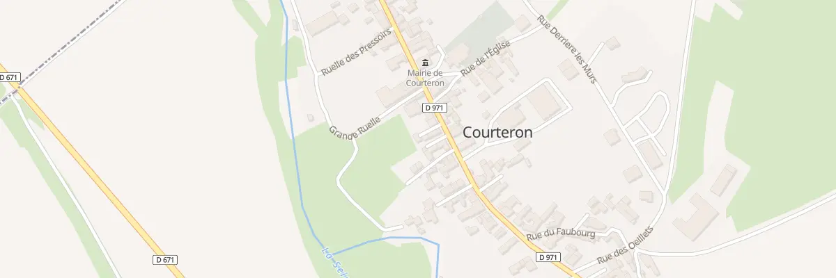 Plan du 1 Rle Friquet à Courteron