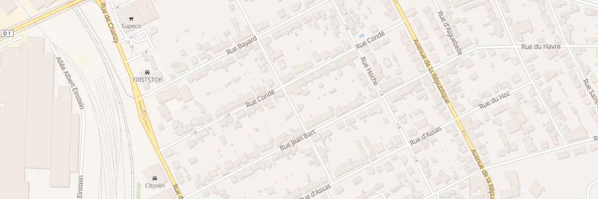 Plan du 28 Rue Condé au Creusot